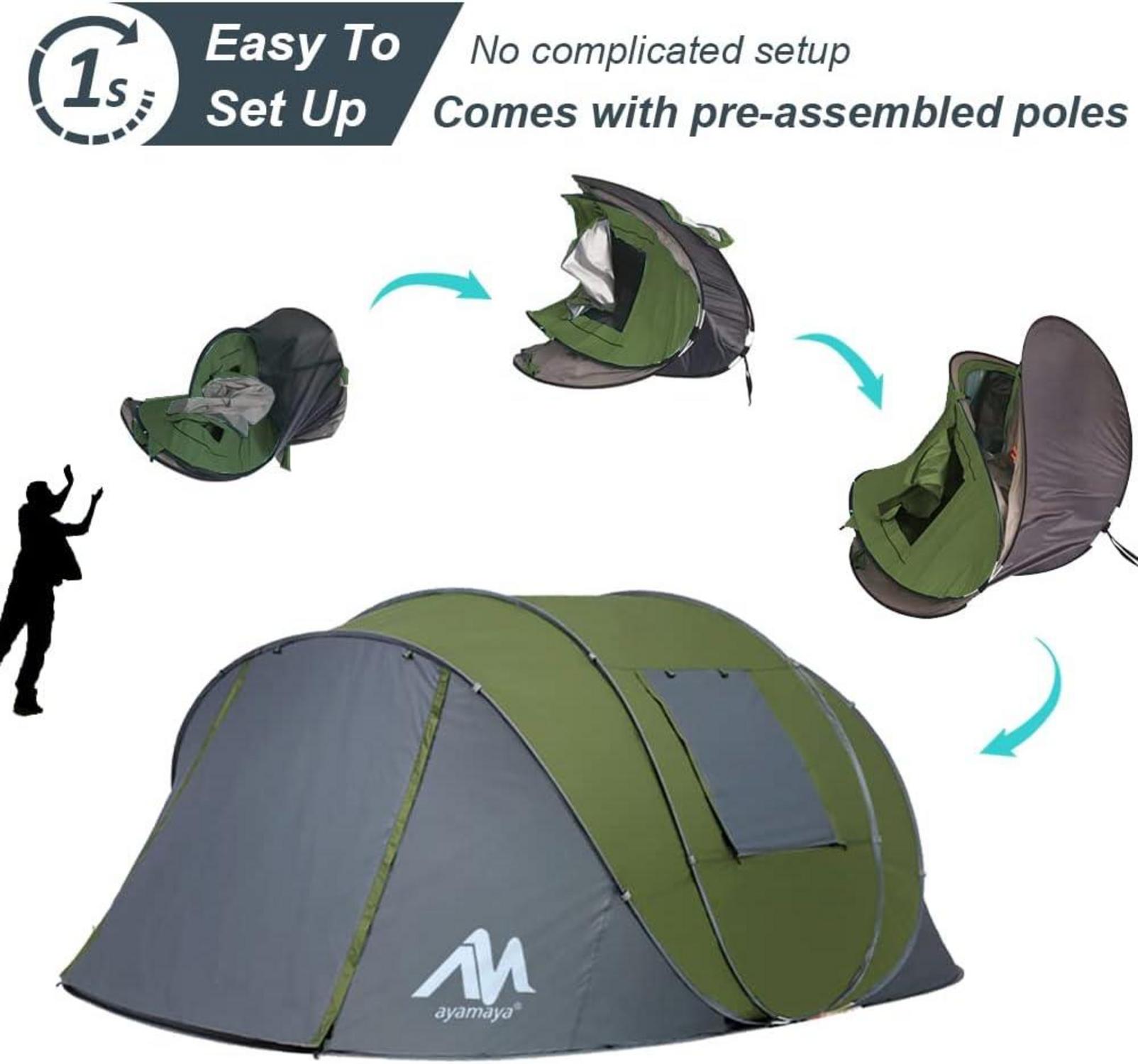 AYAMAYA Zelt 4-6 Personen Wasserdicht Doppelwandig Camping