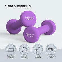Neopren Kurzhantelset 2er-Set 3KG für Frauen Gymnastik Yoga