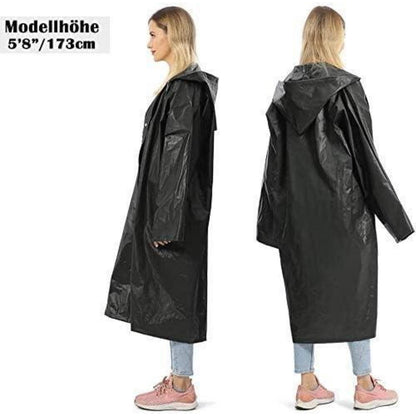 Durchsichtiger Regenponcho Unisex, Wiederverwendbar