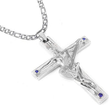Johnny Hallyday Kreuz Anhänger Silber Rocker Geschenk