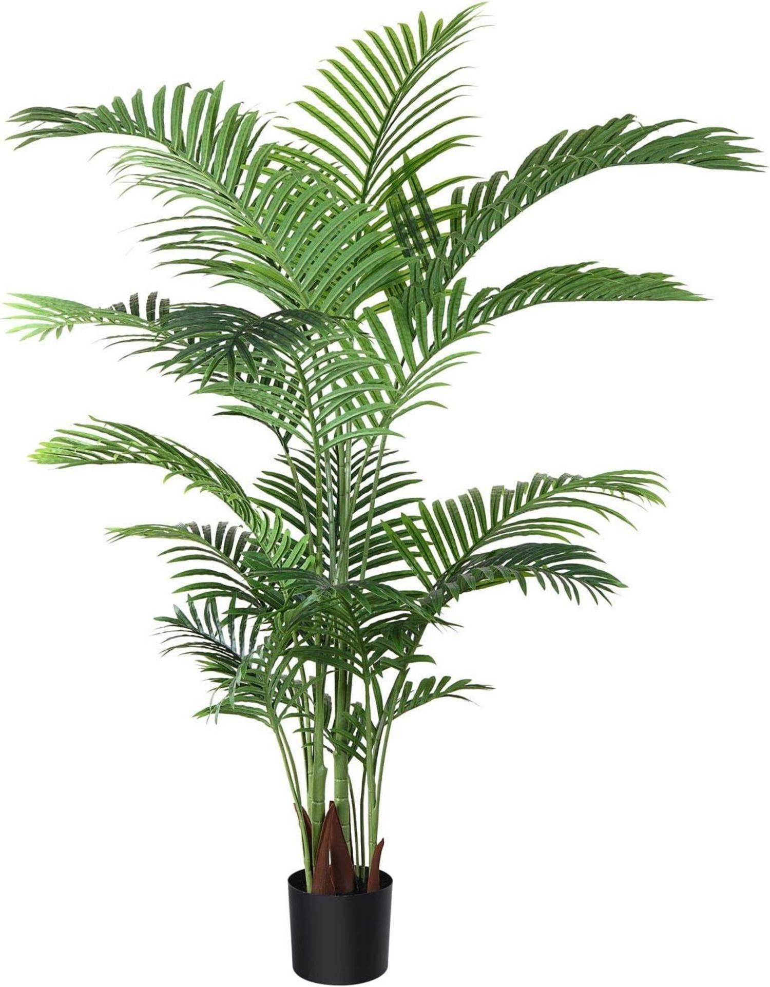 Künstliche Areca Palme 160cm Fake Palm Tree 17 Stämme Faux Tree Indoor
