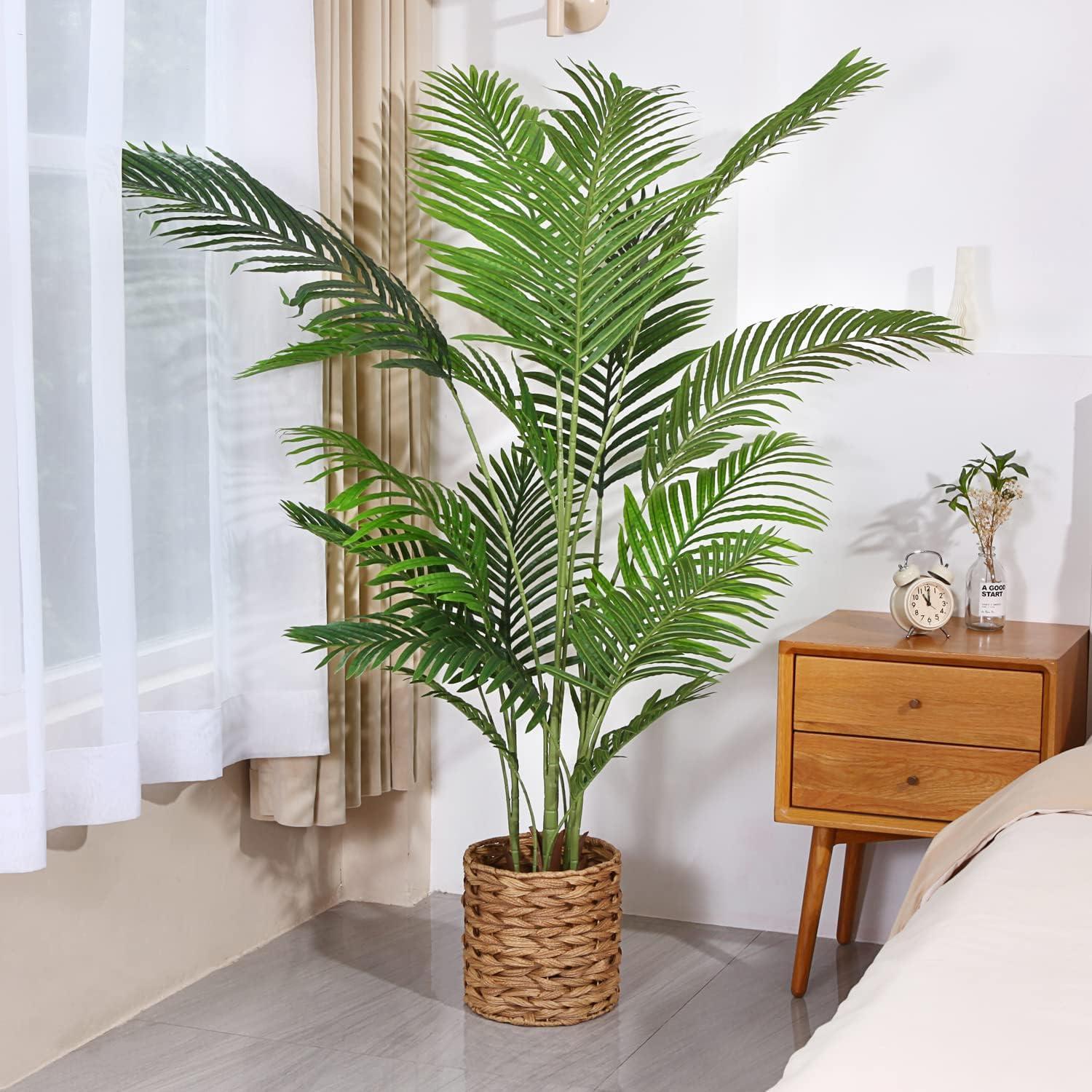 Künstliche Areca Palme 160cm Kunstpalme 17 Stämme Fake Palm Tree
