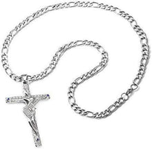 Johnny Hallyday Kreuz Anhänger Halskette Silber Herren Damen