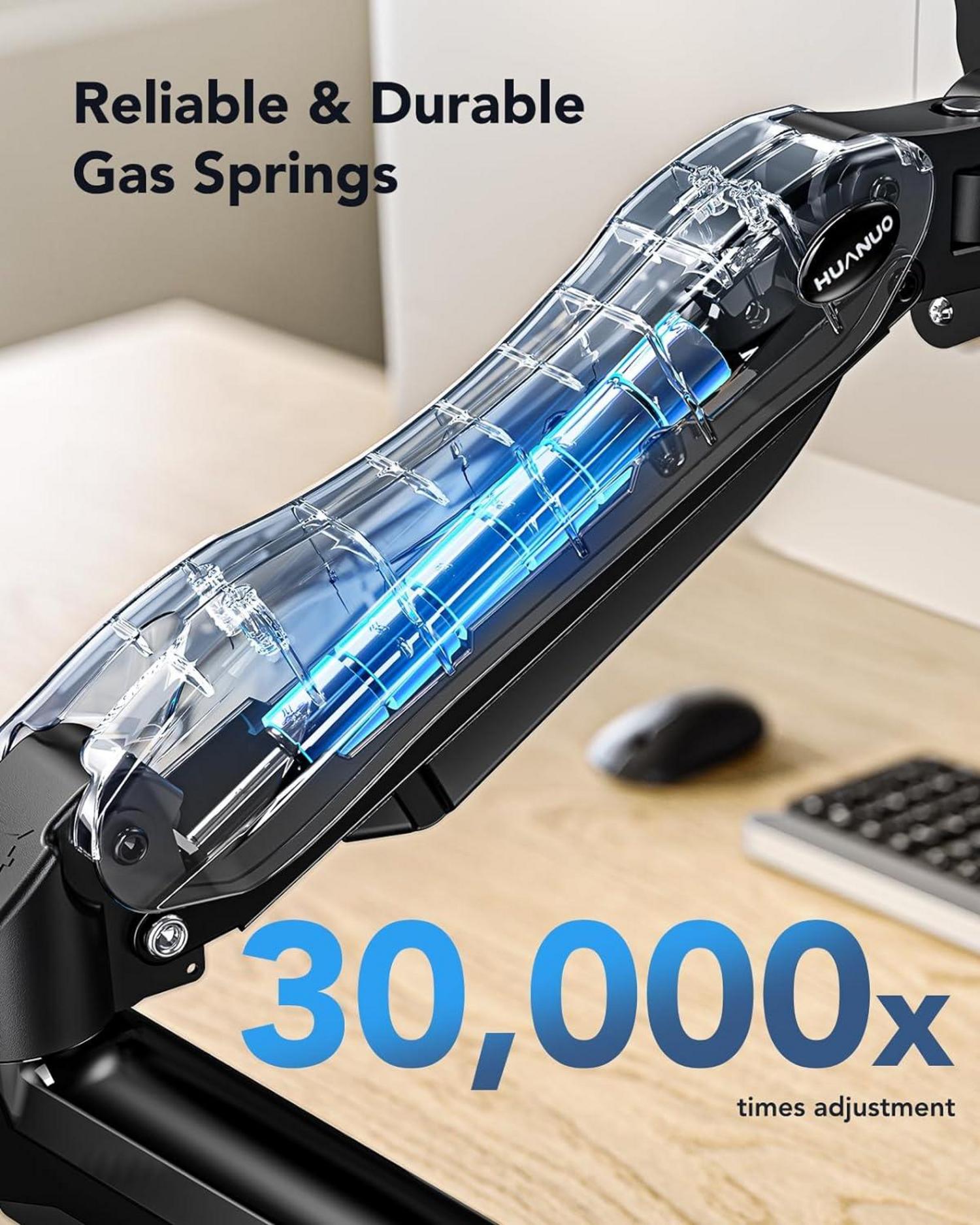 HUANUO Monitor Halterung 13-32 Zoll Gasfeder Höhenverstellbar