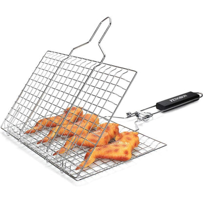 Fisch Grillkorb Edelstahl Faltbar Tragbar Grillzubehör