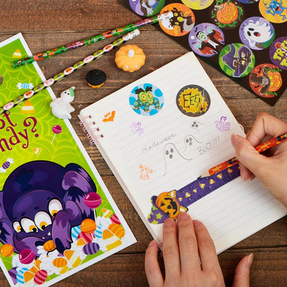 JOYIN 144-teiliges Halloween Briefpapier Geschenkset für Kinder
