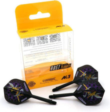 Dartschaft und Flights 3er-Set Standardform in Kristall