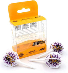 Dartschaft und Flights 3er-Set in Kristall Geschenkbox