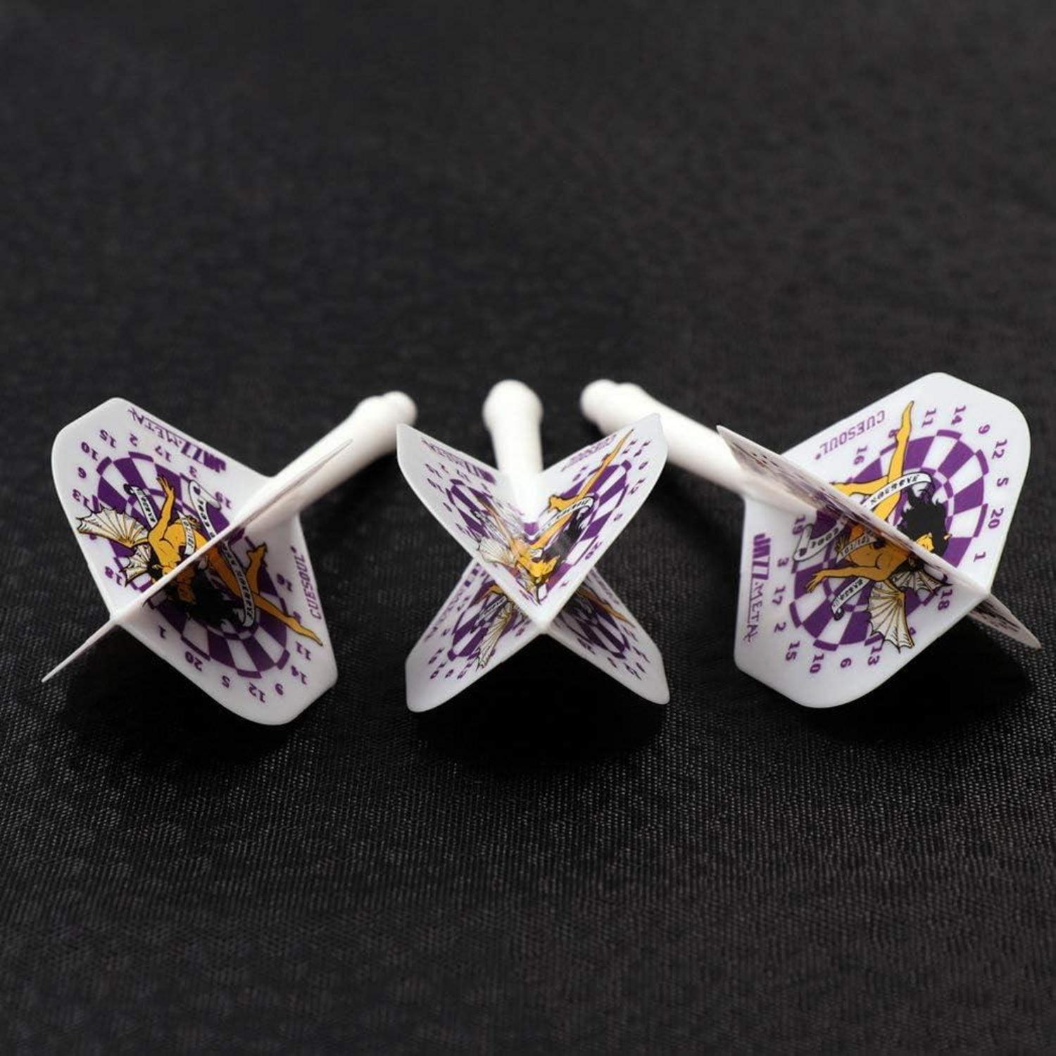 CUESOUL Integriertes Dartschaft und Flights Standard 3er-Set Kristall Geschenkbox