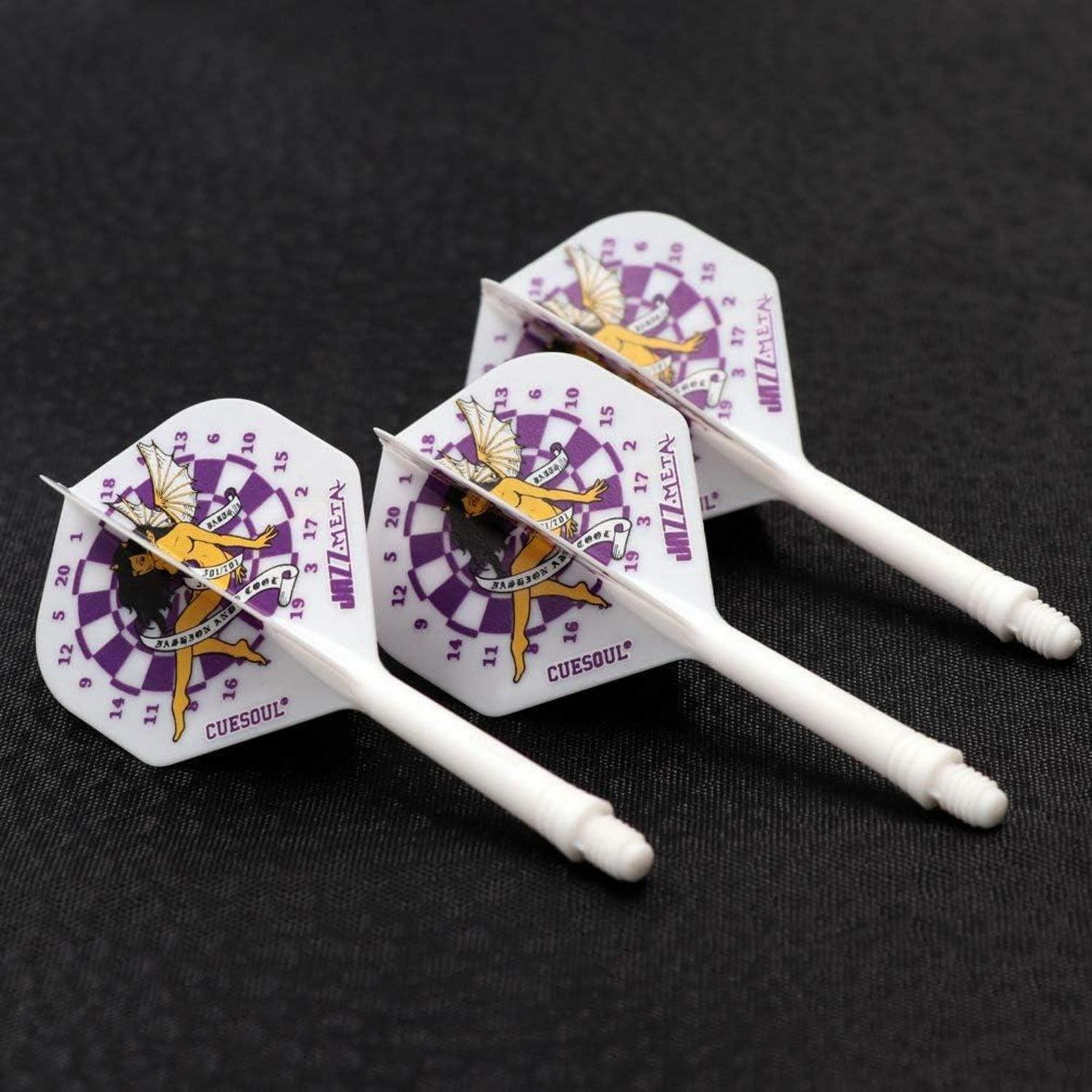 Dartschaft Flights Standardform Dart Set 3-teilig Kristallbox