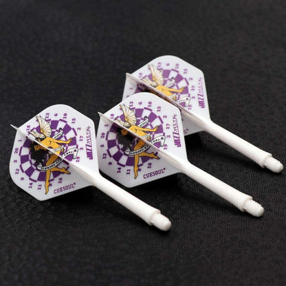Dartschaft Flights Standardform Dart Set 3-teilig Kristallbox