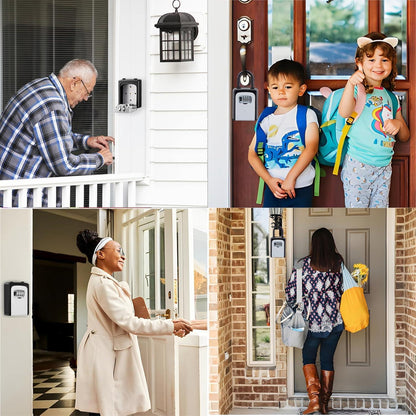 ZHEGE Schlüsseltresor mit Zahlencode und Bügel für Draußen