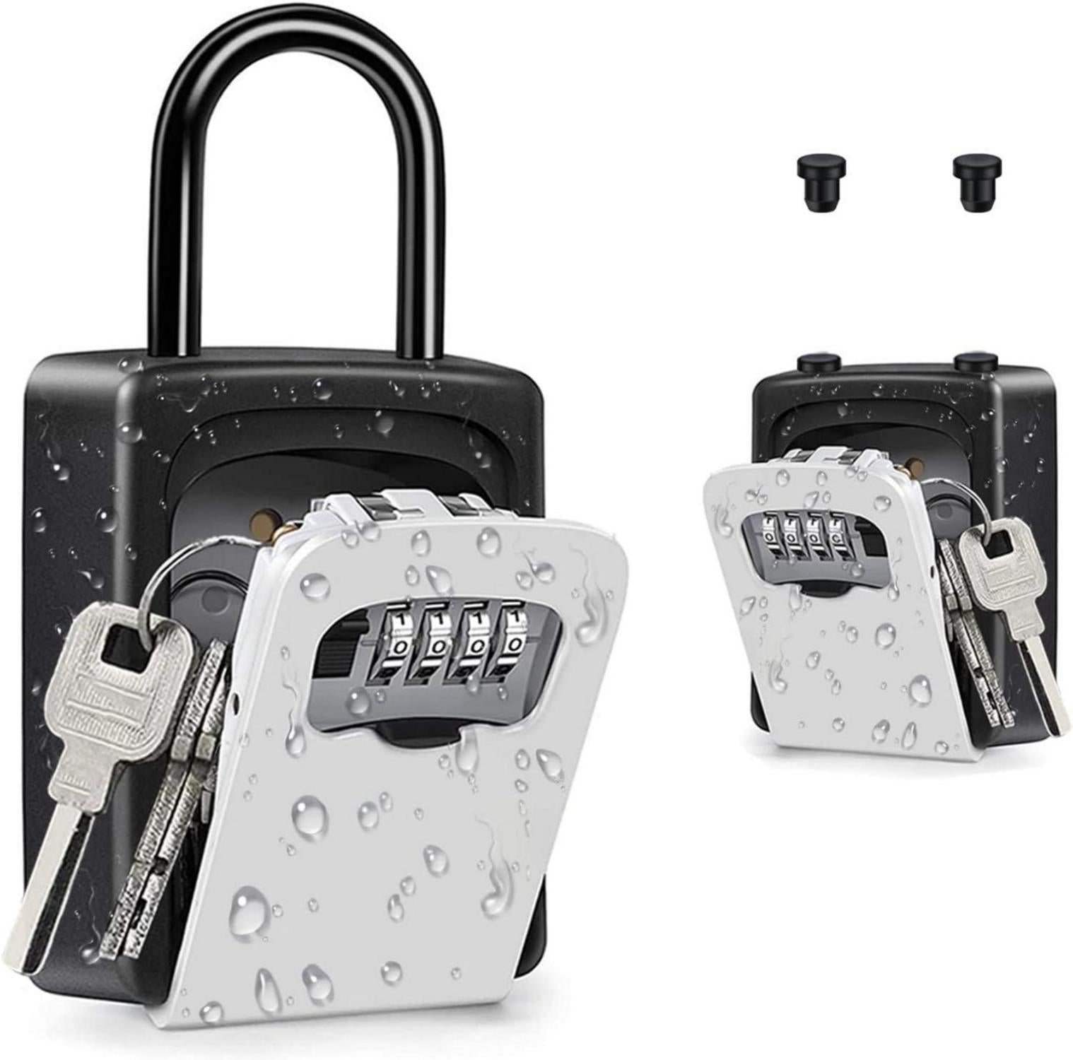 Schlüsseltresor Zahlencode 4-Stellig Wetterfest AirBnB Grau