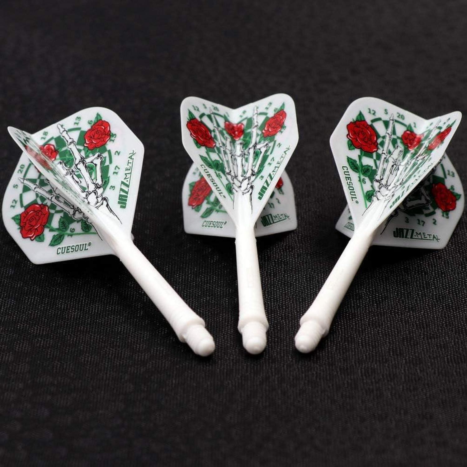 CUESOUL Dartschaft und Flights, 3er-Set in Kristall Geschenkbox