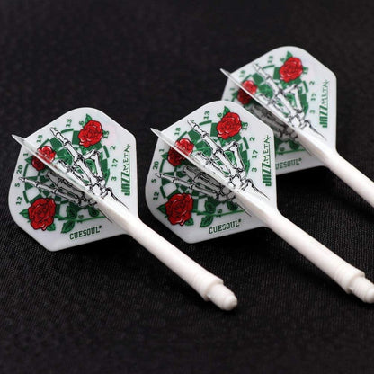 CUESOUL Integrierte Dartschäfte und Flights 3er-Set Kristallbox