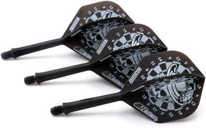 Integrierter Dartschaft und Flights Standardform 3er-Set