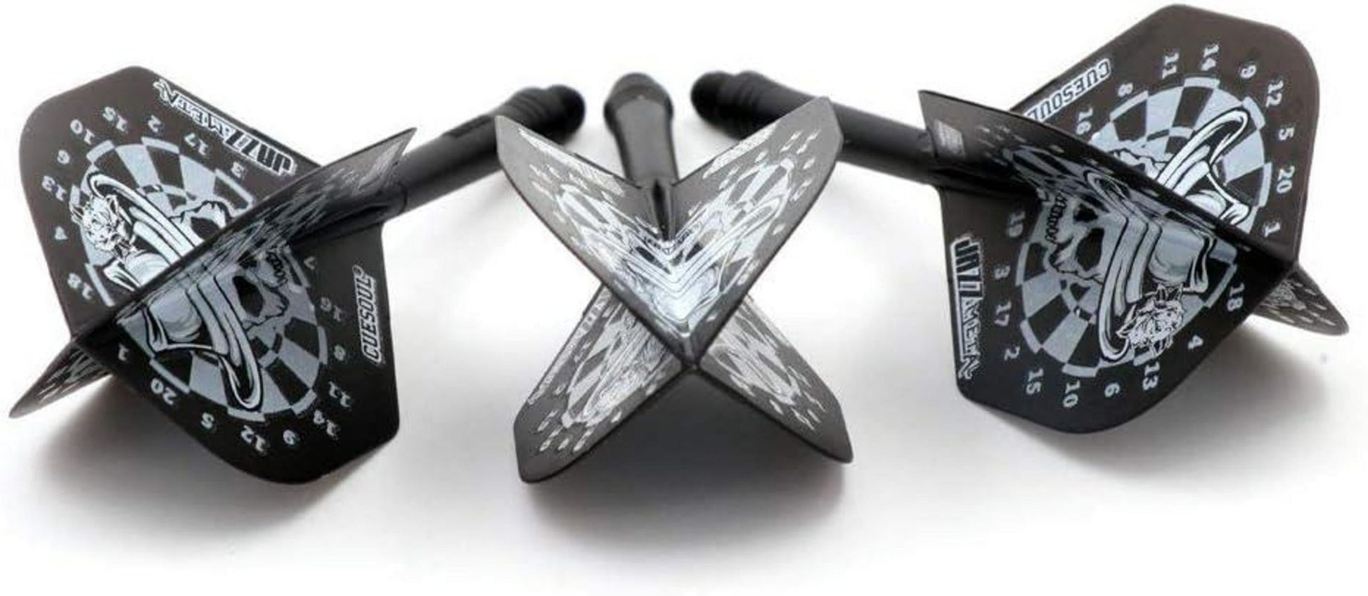CUESOUL Integrierter Dartschaft und Flights Standardform 3er-Set in Kristallbox