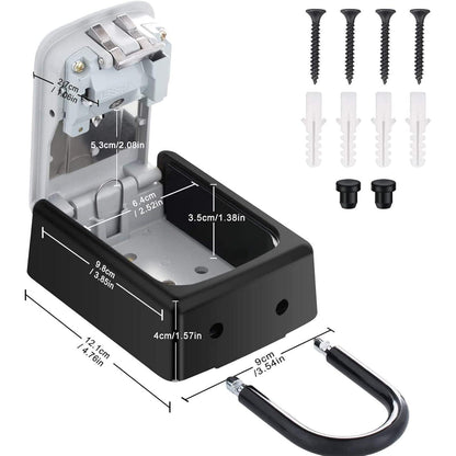 ZHEGE Schlüsseltresor 4-stellig für außen, wasserfest, mit