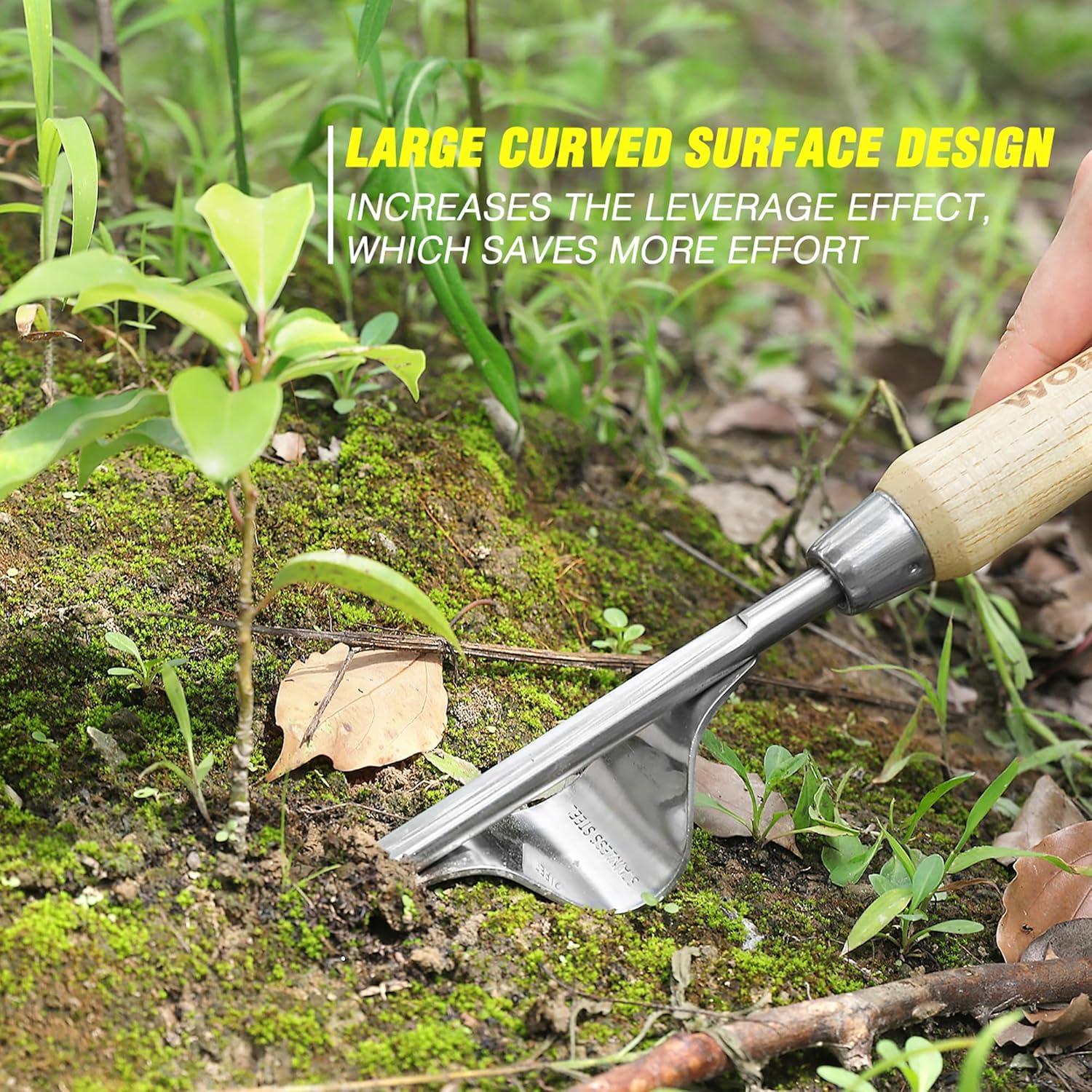 Gartenwerkzeug Set 8in1 mit Aufbewahrungstasche Edelstahl Holzgriff