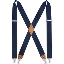 Herren Hosenträger X-Form 3,5cm mit 4 starken Metallclips, verstellbar