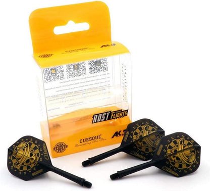 Dartschaft Flights Standardform 3er-Set Kristall Geschenkbox
