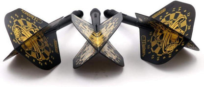 Integrierte Dartschäfte Flights Standardform 3er-Set Kristallbox