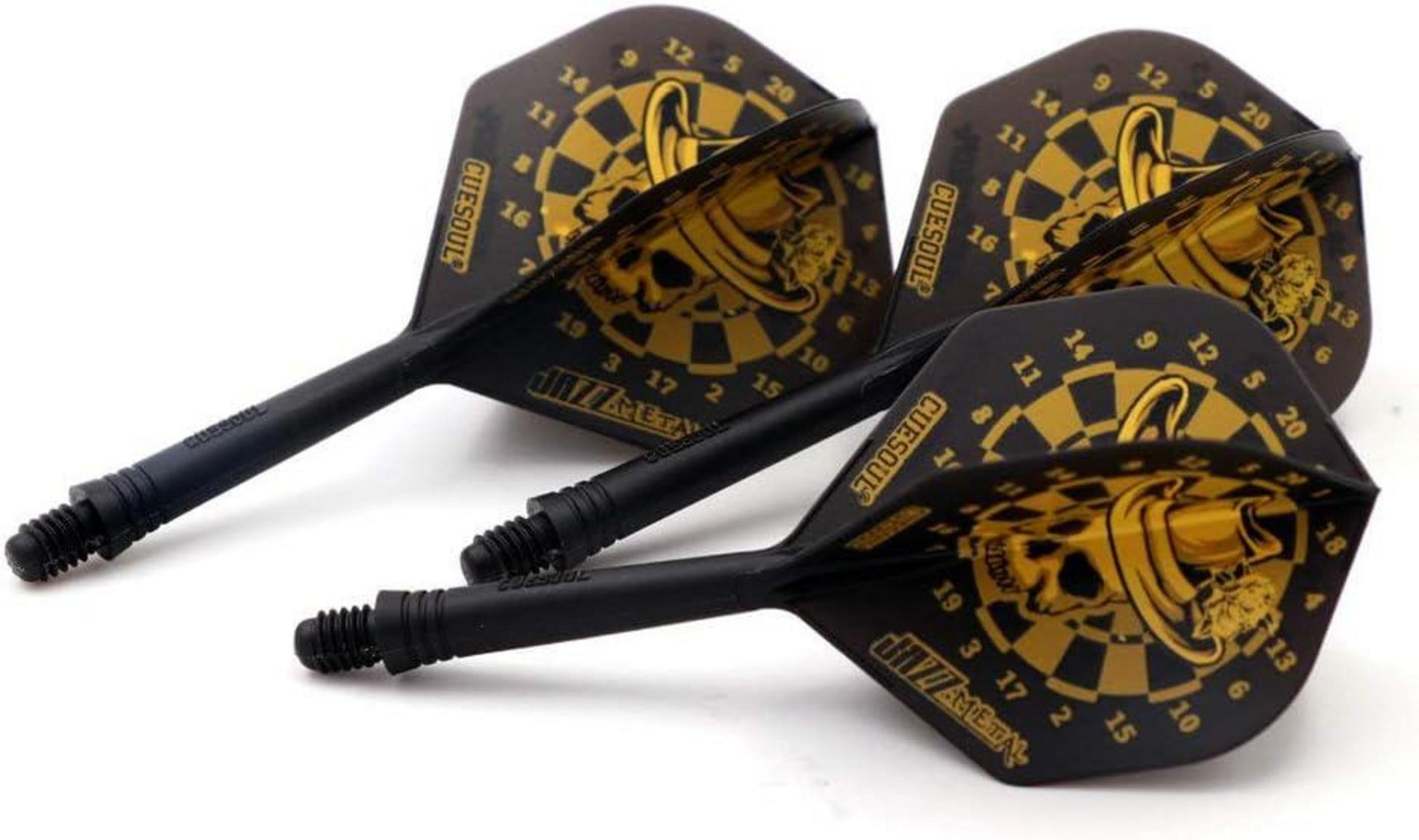 Integrierter Dartschaft und Flights Standardform Set 3er-Set Unique