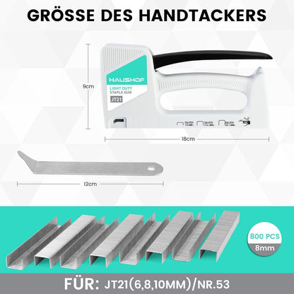 Handtacker Tackerpistole Polsterung Holztacker Klammern 53