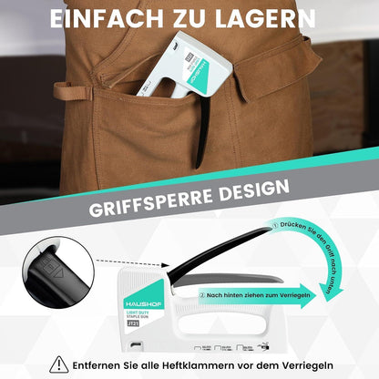 Handtacker Tackerpistole Polsterung Holztacker Klammern 53