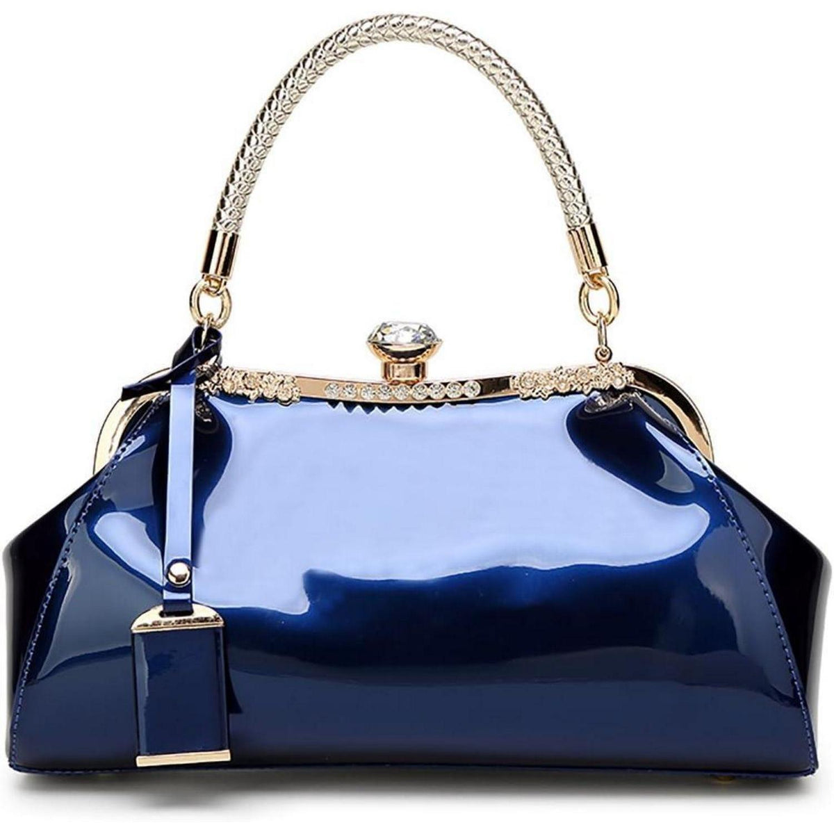Damen Handtasche in Lederoptik Königsblau