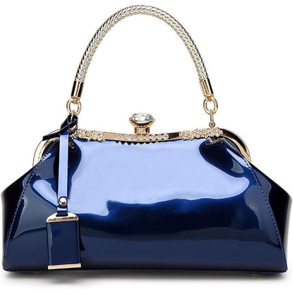 Damen Handtasche in Lederoptik Königsblau