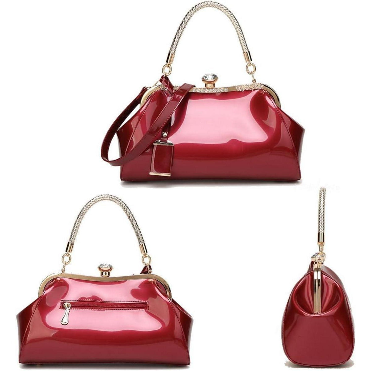 Damen Handtasche in Lederoptik Königsblau