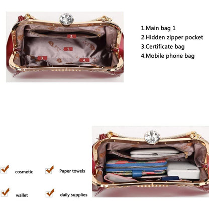 Damen Handtasche in Lederoptik Königsblau
