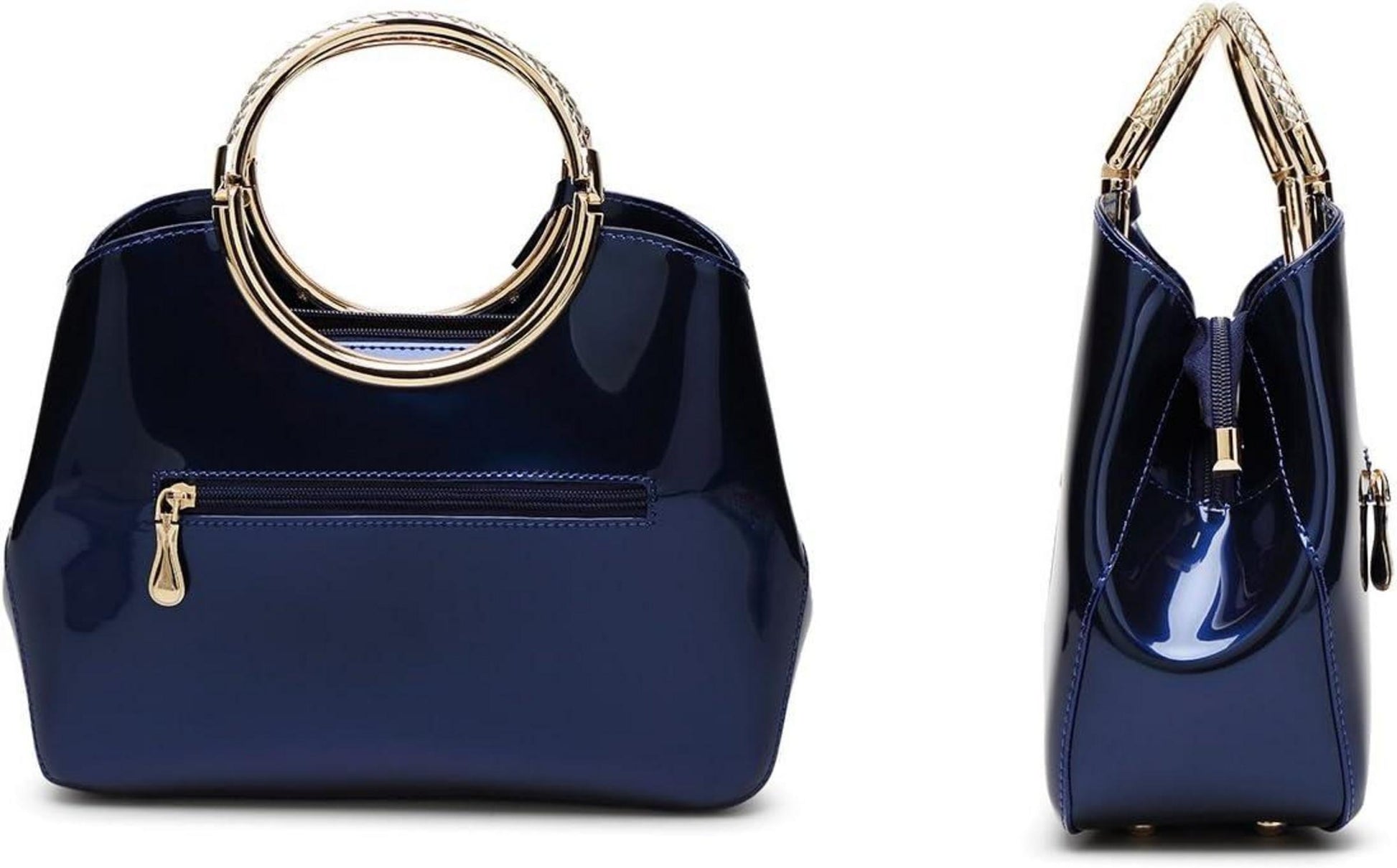 Elegante PU-Lackleder Henkeltasche für Damen Abend Hochzeitserdeidle
