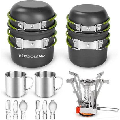 Camping Geschirr Set 16-teilig für 2 Personen Outdoor