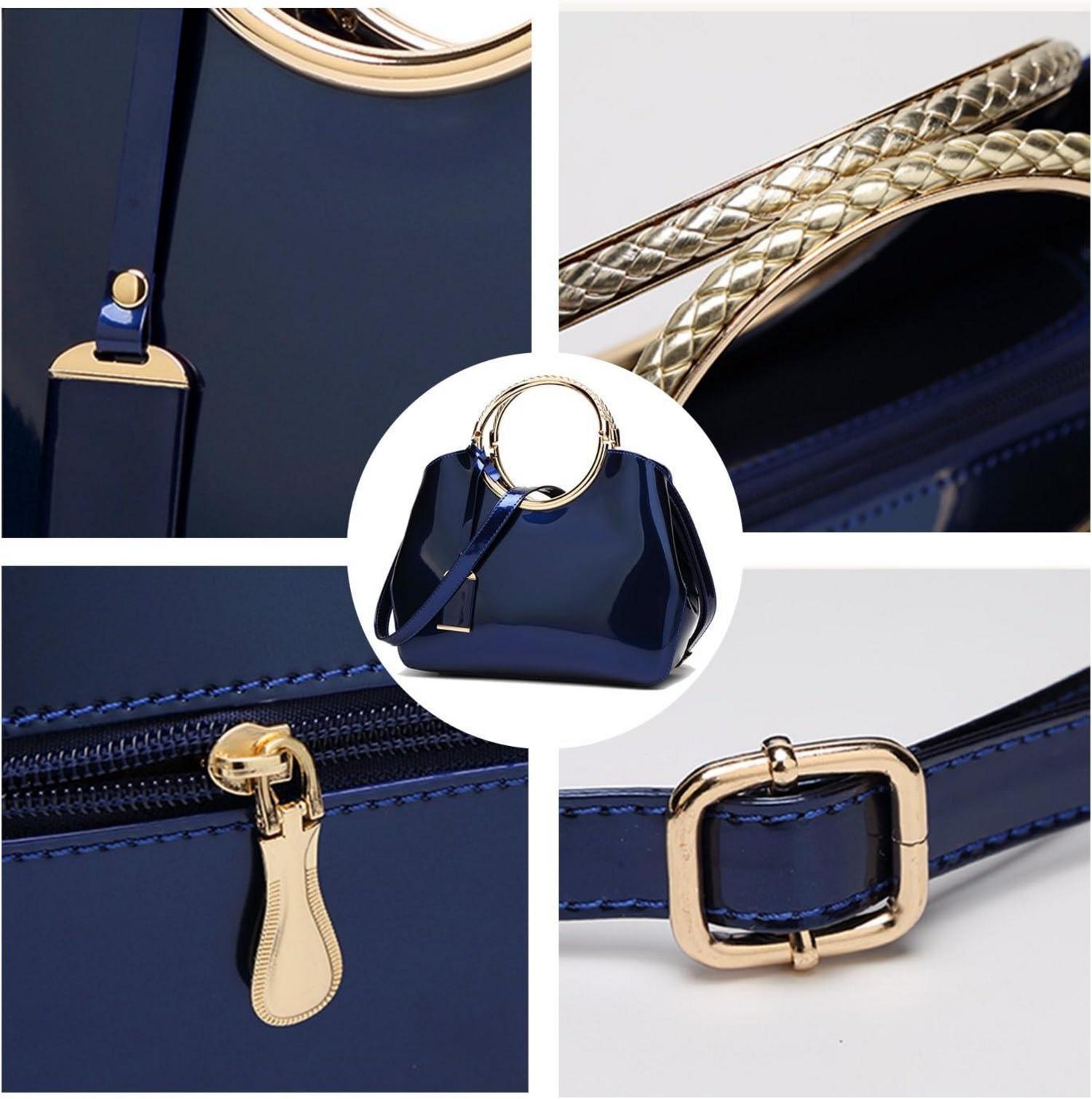 Coolives Damen Handtasche Hochwertige PU-Lackleder Handtasche