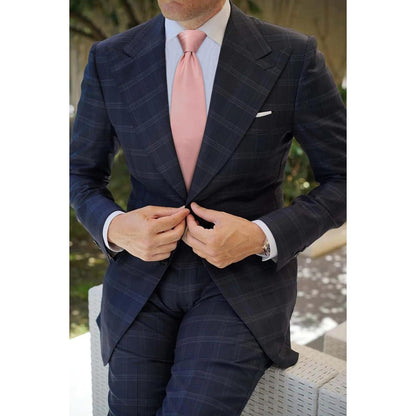 Krawattenset Schwarz mit Einstecktuch Krawattenklammer