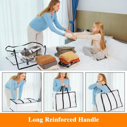 3er Pack Aufbewahrungsbeutel für Bettdecken 46x38x23 cm