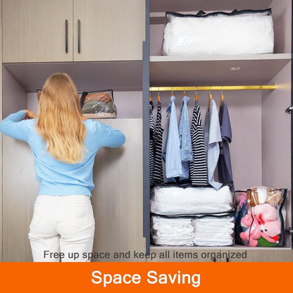 3er Pack Aufbewahrungsbeutel für Bettdecken 46x38x23 cm