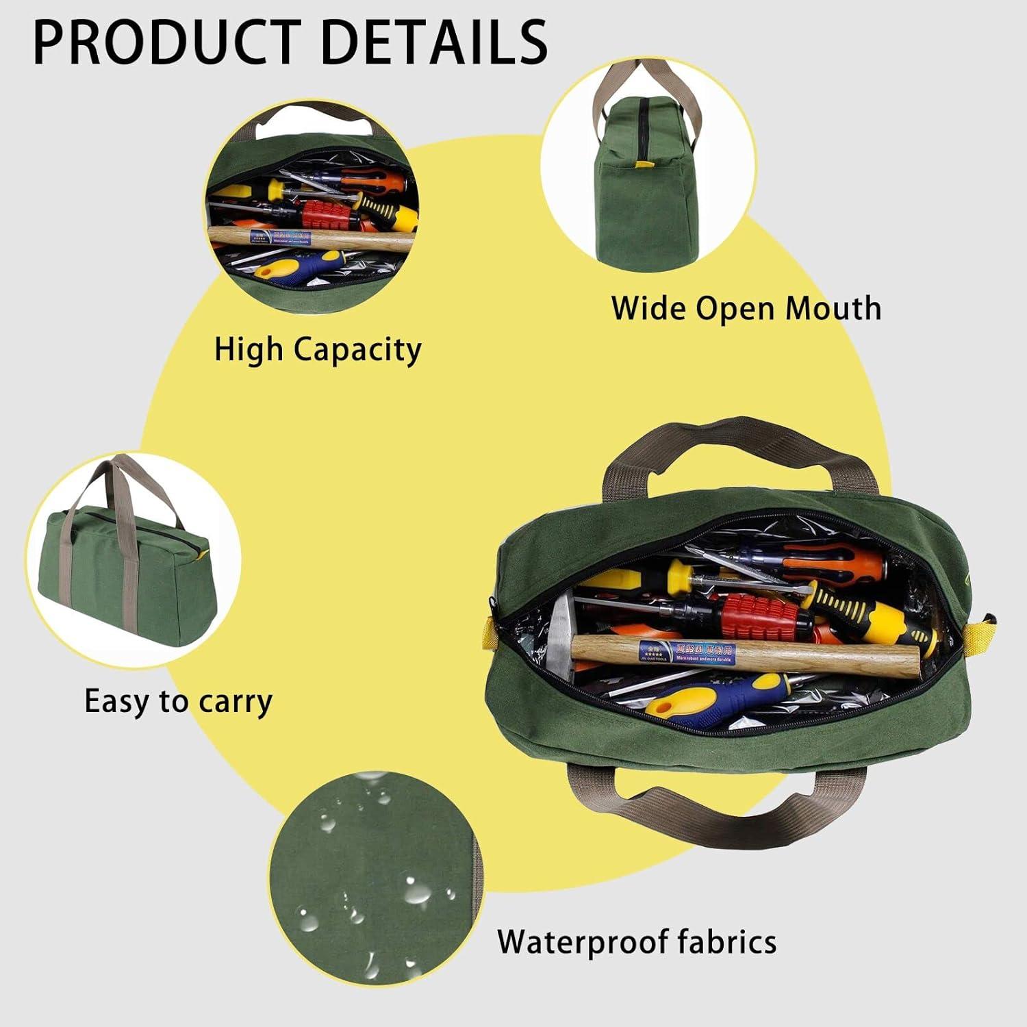 Werkzeugtasche 12-Zoll Leinwand Wasserdichte Organizer