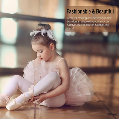 Haarknotenformer Set Donut Bun Maker 7 Stück für Mädchen Frauen