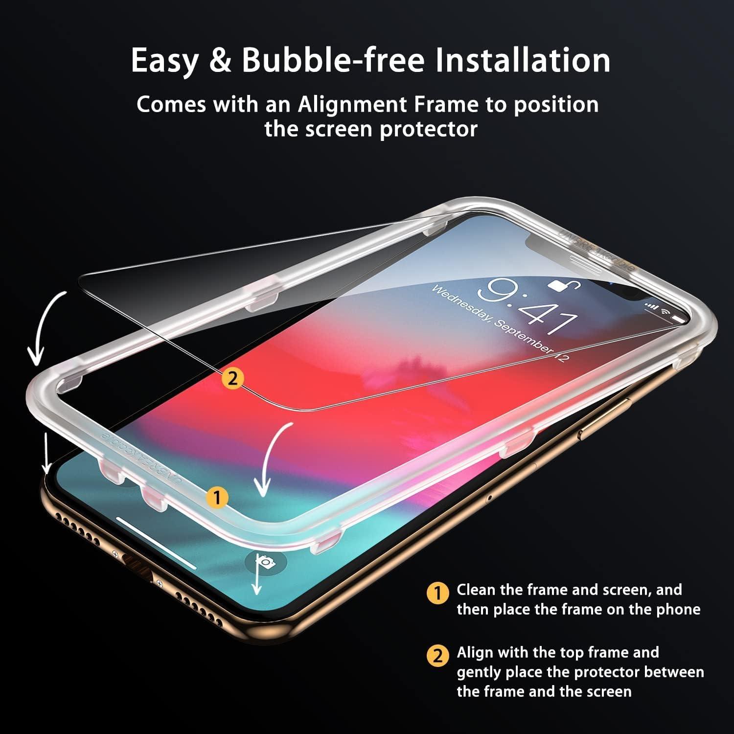 Displayschutzfolie für iPhone 11 Pro/XS/X (5.8 Zoll) [2er