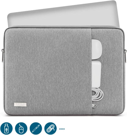 TECOOL Laptoptasche 15,6 Zoll wasserdicht grau für HP Dell