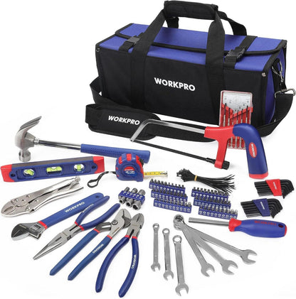WORKPRO Universal Werkzeugset 156-teilig mit Werkzeugtasche