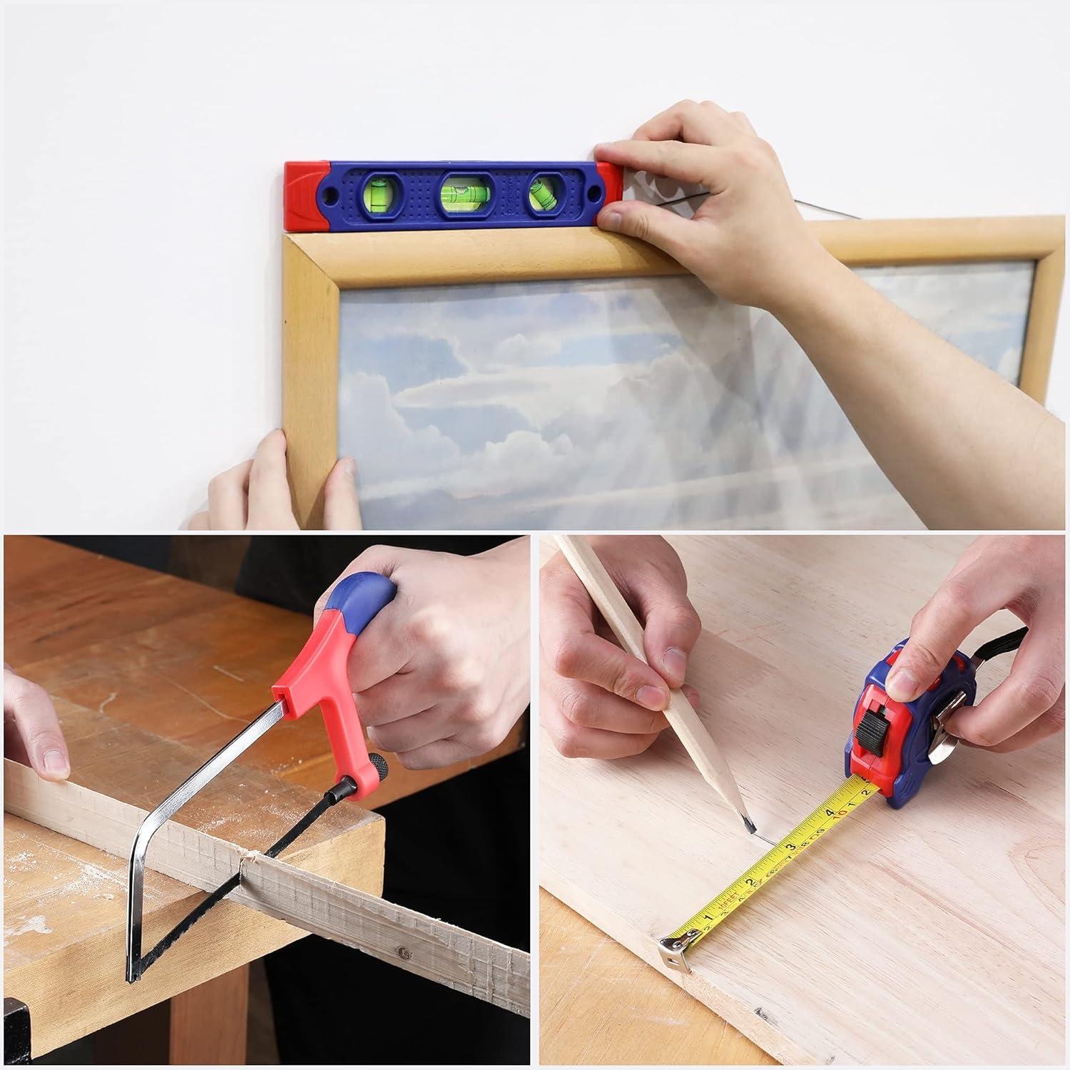 WORKPRO 156-teiliges Werkzeugset mit Tasche für Reparatur und Heimwerker