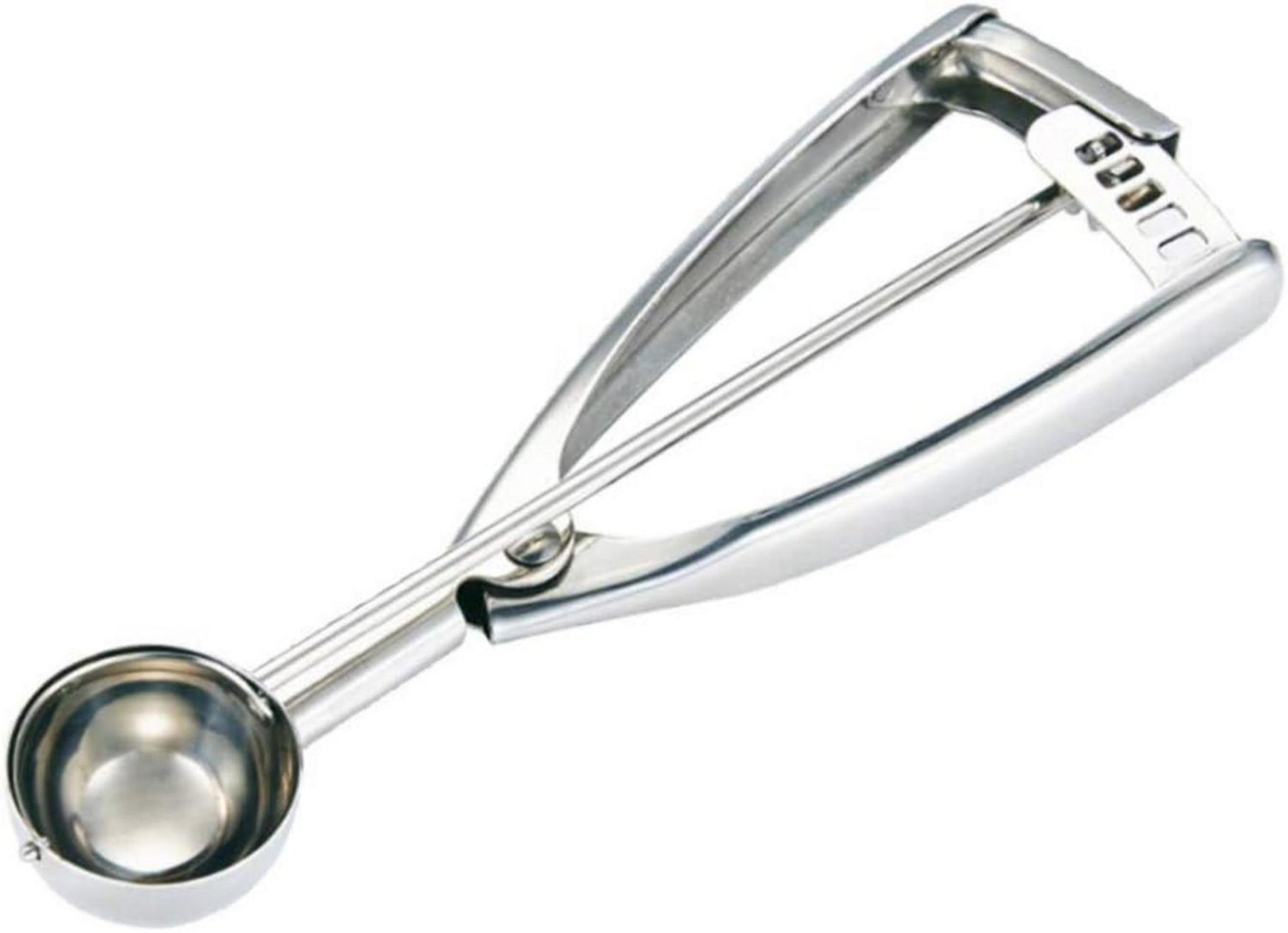 Eisportionierer Edelstahl 3CM Auslöser Eiscreme Plätzchen Kuchen