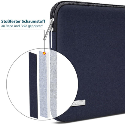 TECOOL 15,6 Zoll Laptop Tasche Dunkelblau - Stoßfestes