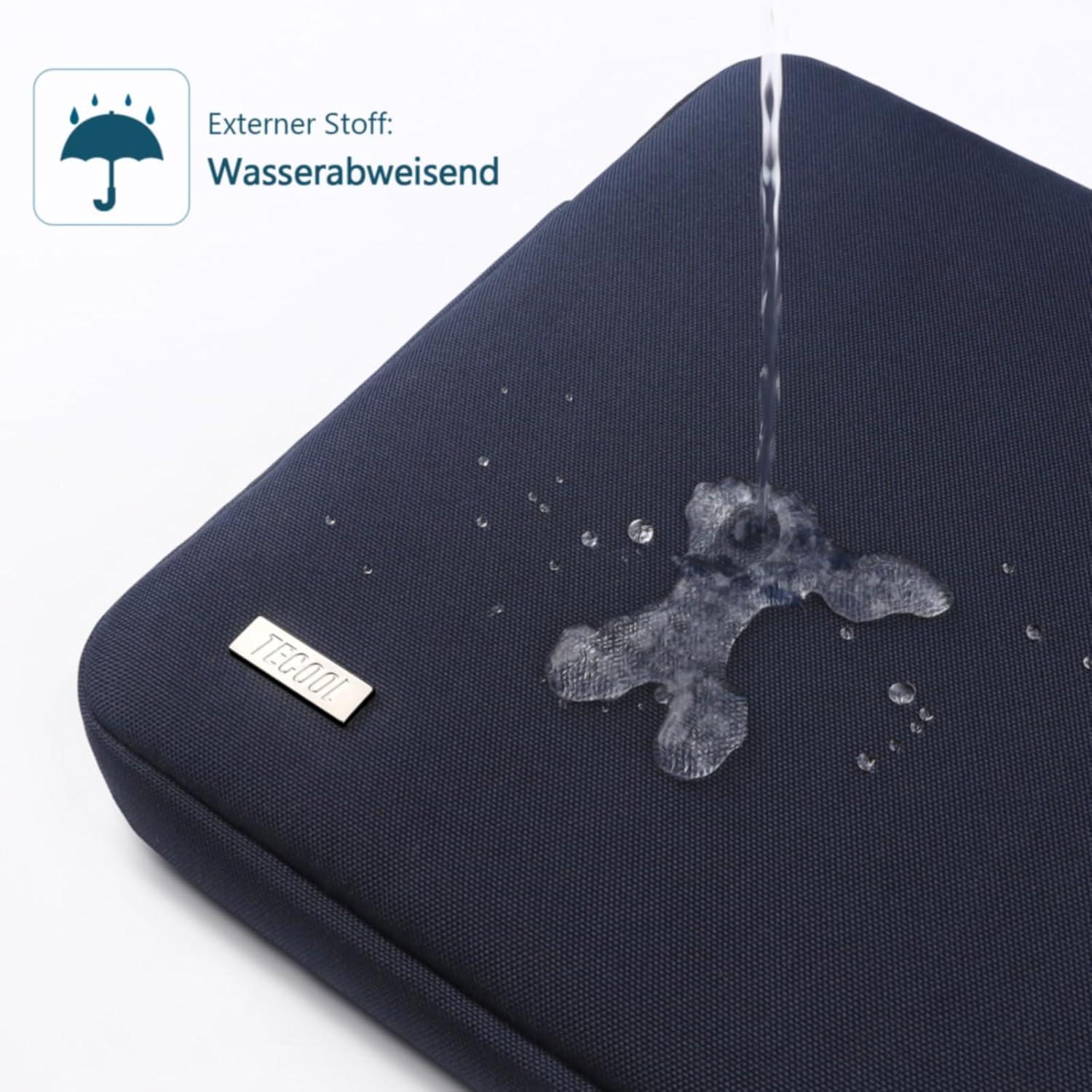 Laptop Tasche Hülle 15,6 Zoll Stoßfest Schutzhülle Dunkelblau