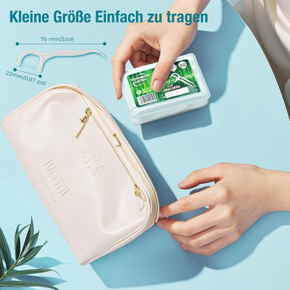 Dental Floss 340 Stück Zahnseide Sticks Zahnstocher Stick Y-Form