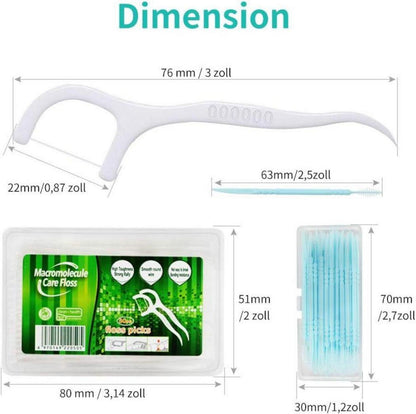 Dental Floss Interdental Sticks 340 Stück Zahnseide Zahnpflege Y-Form Design